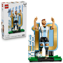 LEGO Edition 43015 Lionel Messi – Fußballlegende - Spiel ab 10 Jahren - Kinderzimmer Dekoration