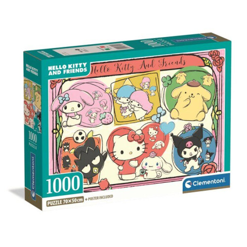 Clementoni Hello Kitty 1000 brikkers puslespil