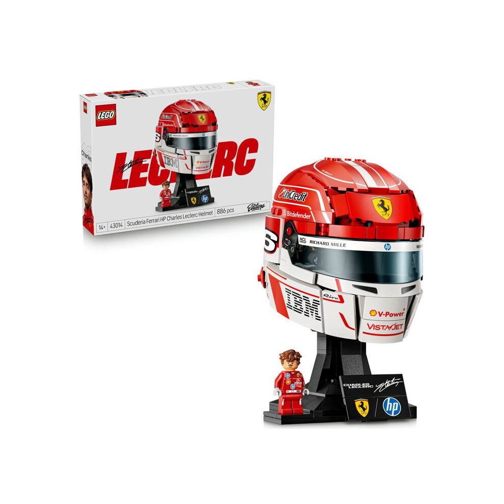 Lego Editions 43014 Scuderia Ferrari Hp Charles Leclerc Helmet - F1 Model Product