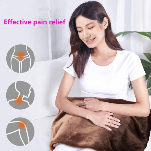 AUQ Heated Blanket, 3-Temp USB Electric Throw, Pink 2