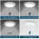 LED Motion Sensor Ceiling Light 6000K Battery Powered 4