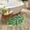 Green Boho Throw Blanket and 5x7 Non-Slip Bath Mat 4