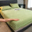 Velvet Flannel Sheet Set 3-Piece Light Green 4