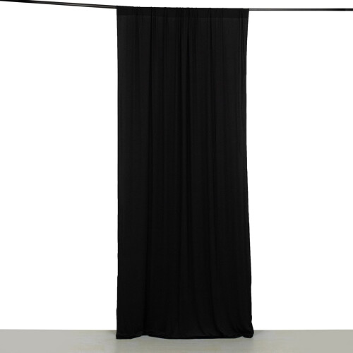 BalsaCircle Black 5 ft x 10 ft 4-Way Stretch Spandex 1