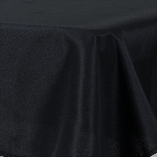 Banquet table skirt black polyester 14 ft x 29 in 1