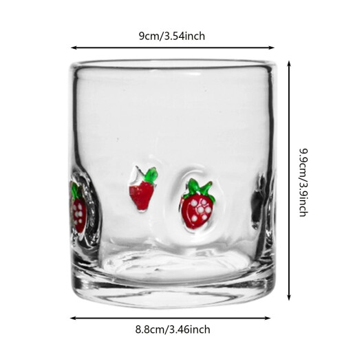 14oz Hand-Painted Christmas Rocks Glass 2