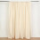 Beige Polyester Sheer Backdrop Curtains 2 Panels 8 ft 2