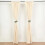 Beige Polyester Sheer Backdrop Curtains 2 Panels 8 ft 5