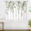 Sage Green Leaf Kitchen Curtains 26x24 in (Pair) 3