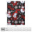 Christmas Throw Blanket – Snowflake Snowman Red Black 4