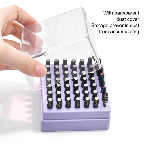 Support d'accessoires de polissage d'ongles à 49 trous,-Blanc 2