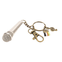 Miniature modèle de microphone décoratif en métal pour bureau