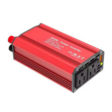300-Watt-Wechselrichter 14x8,7x4,7 cm rotes Aluminium