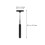 4Pcs Car Windshield Squeegee Black Soft Rubber Handle Easy Use Cleaner 8
