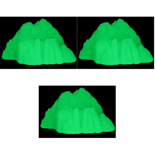 3Pcs Delicate Plastic Rockery Statue Aquarium Landscape Decoration 1