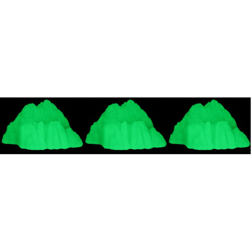 3Pcs Delicate Plastic Rockery Statue Aquarium Landscape Decoration 2