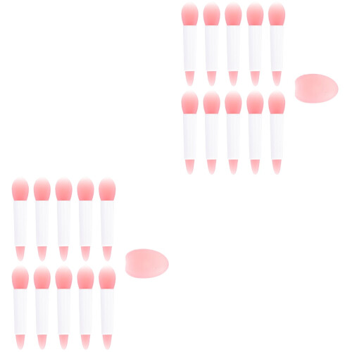 2Sets Soft Silicone Lipstick and Lip Mask Brushes for Makeup Use 1