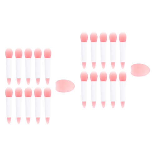 2Sets Soft Silicone Lipstick and Lip Mask Brushes for Makeup Use 2