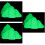 3St Lichtgroene Desktop Aquariumdecor Fluorescerende Plastic Rockery 6