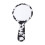 Acetate Small Handheld Mirror For Clear-black and white AA 1