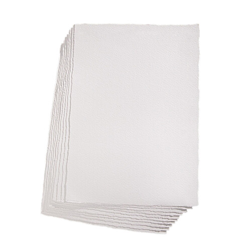 Luminosité épaisse de papier de bord de Deckle du coton 300g-A6.