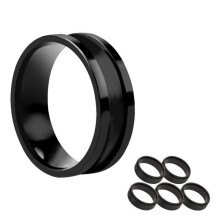 Compacts Fishing Line Management Rings Aluminum Alloy-Black