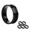 Metal Finger Rings Fishing Line Pulling Rings Comfortable-Black 1