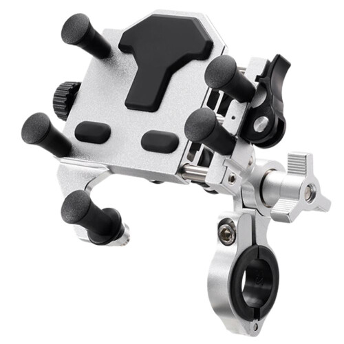 Aluminium Motorcycle Phone Mount with Shock Absorption