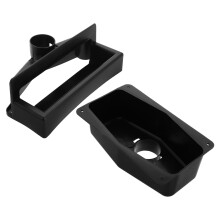 Fotbollsbollsreturbricka svart plast 25,5x13x9cm