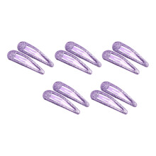 Shining Alloy Infant Hair Clips Sparkly Barrettes Safe-Plum