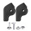 Patchs de renfort de bord de chaussure avec fermoir en-Noir 1