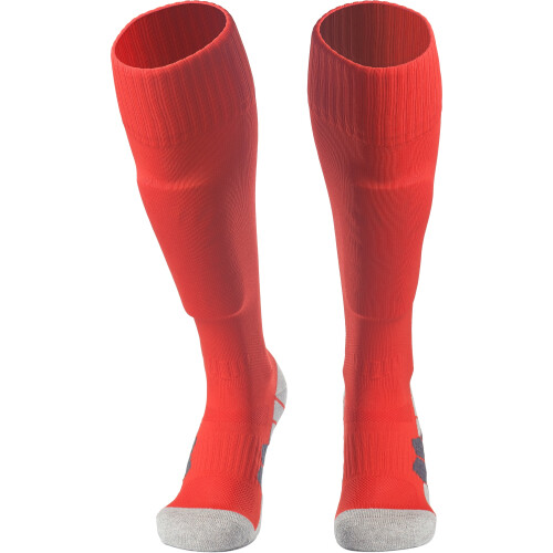Knee High Soccer Socks Cushioned 3-Pair Red Size S 2