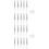 2Ensembles Pinceaux Silicone Blancs Accessoires Doux 4