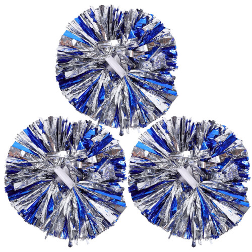 Set van 6 herbruikbare cheerleadingpompons met handvatten