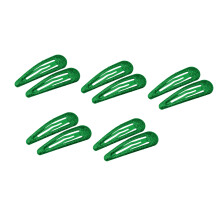 Pack of 10pcs Glitter Baby Hair Clips Lightweight-Turquoise