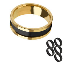 Ergonomic Fishing Line Pulling Rings Portable Assistive-Golden