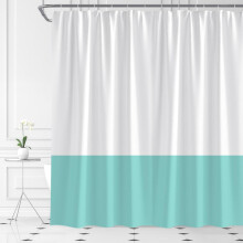 Boho Shower Curtain with Hooks 84 x 72 in
