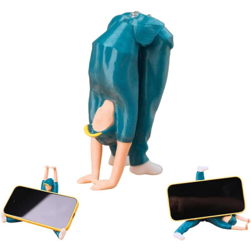 Breakdance Phone Holder – Green Plastic Stand for Tablets