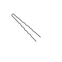 ARI Haarnadeln gewellt 70 mm x 1,2 mm, schwarz 16er Packung