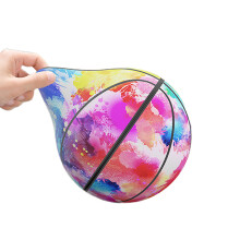 Soft Squeezable Sport Ball Noiseless Indoor Basketball-B 21cm