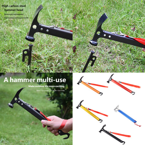 Camping Mallets Camping Mallets Tent Peg Puller Outdoor-Black 2
