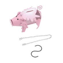 Stainless Steel Flying Pig Bird Feeder with Chain