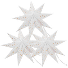 White Paper Star Lampshade 35cm 3-Pack