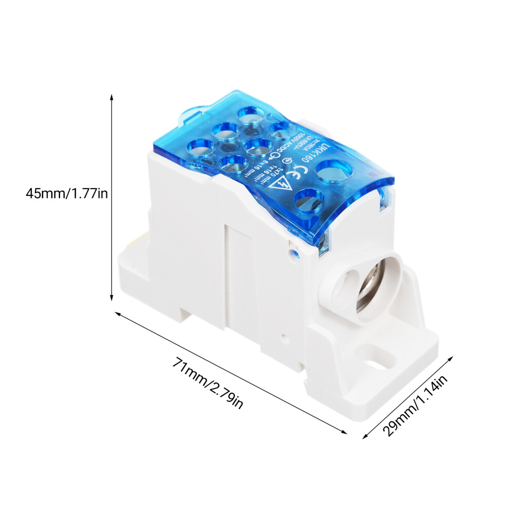 Ukk80a 6-Way Din Rail Terminal Junction Box 9104899955838