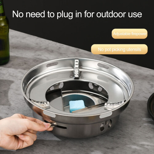 Réchaud à alcool portable et réglable pour le camping