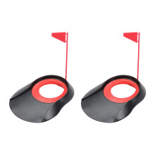 Golf Practice Equipment Hole Cup Plastic Golf Putting Cup,-Red