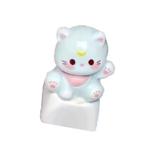 ESC Keycaps Cartoon Katten Hoofd 3D Gepersonaliseerde-Blauw