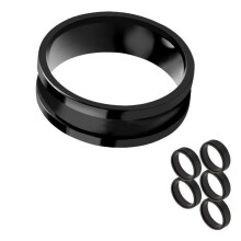 Metal Fishing Line Pulling Rings Assist Tool For Smooth-Black