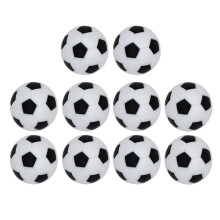 32 mm mini bordfodboldbolde i harpiks, pakke med 10 stk.