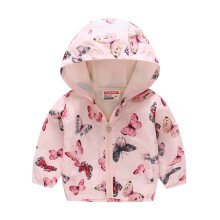 Windjacke mit Kapuze und Dinosaurier-Regenbogen-Tarnmuster für Kinder